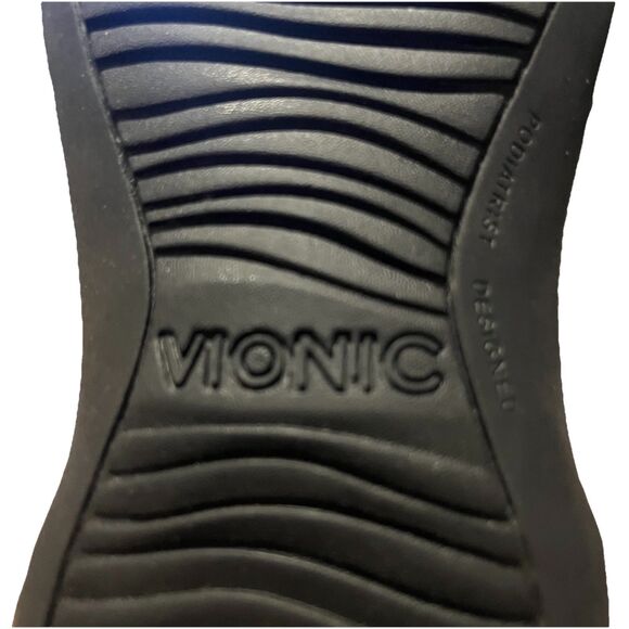 Vionic Black Patent T Strap Sandal Adjustable Strap Cushioned Womens Size 8 NWOB - Picture 8 of 11